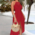 BELLA LACE CROCHET MAXI DRESS