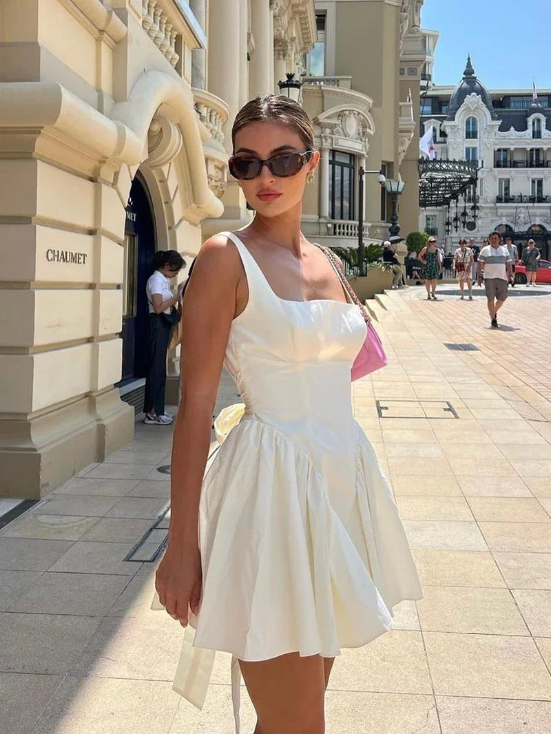 Charm Open-Back Bow Dress