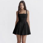 Charm Open-Back Bow Dress