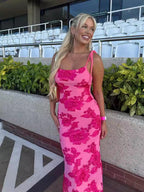 Elle floral maxi dress
