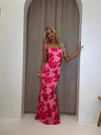 Elle floral maxi dress