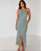 BELLA LACE CROCHET MAXI DRESS