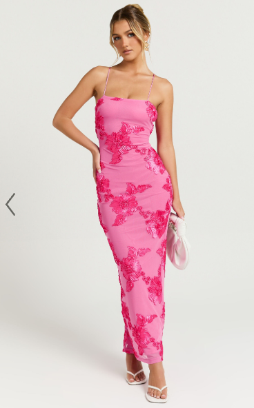 Elle floral maxi dress