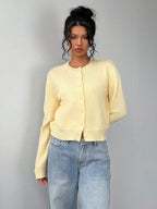 CHIC LONG SLEEVED KNITTED SWEATER