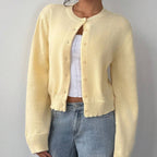 CHIC LONG SLEEVED KNITTED SWEATER